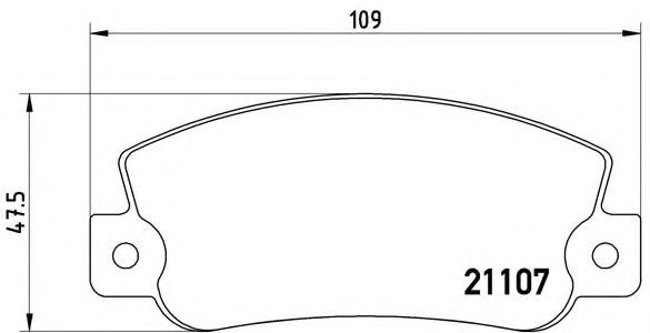 BREMBO - P 23 032 - Комплект тормозных колодок, дисковый тормоз (Тормозная система)