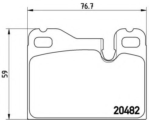 BREMBO - P 65 003 - Комплект тормозных колодок, дисковый тормоз (Тормозная система)