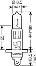 OSRAM - 64150 - Лампа накаливания, фара дальнего света (Освещение)