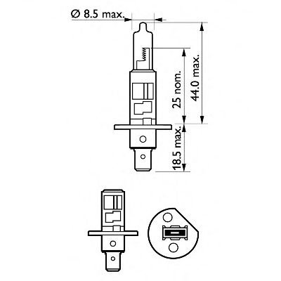 PHILIPS - 12258LLECOS2 - Лампа накаливания, фара дальнего света (Освещение)