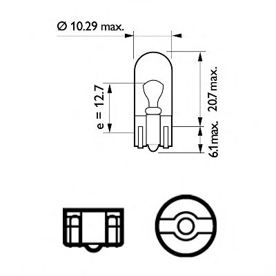 PHILIPS - 12961CP - Лампа накаливания, фонарь указателя поворота (Сигнализация)