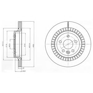 DELPHI - BG4270 - Тормозной диск (Тормозная система)