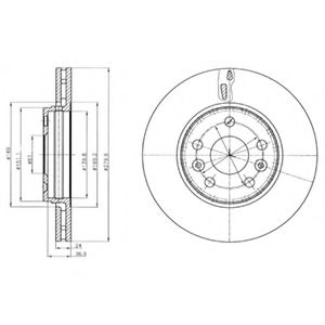 DELPHI - BG4317C - Тормозной диск (Тормозная система)