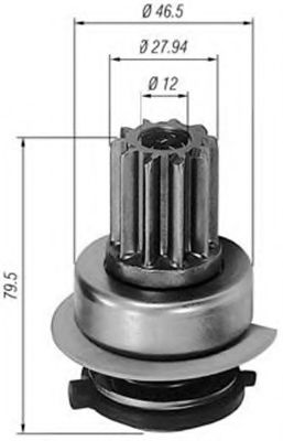 MAGNETI MARELLI - 940113020291 - Ведущая шестерня, стартер