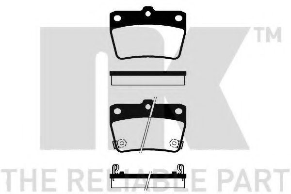 NK - 224556 - Комплект тормозных колодок, дисковый тормоз (Тормозная система)