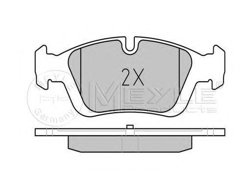 MEYLE - 025 232 8717 - Комплект тормозных колодок, дисковый тормоз (Тормозная система)