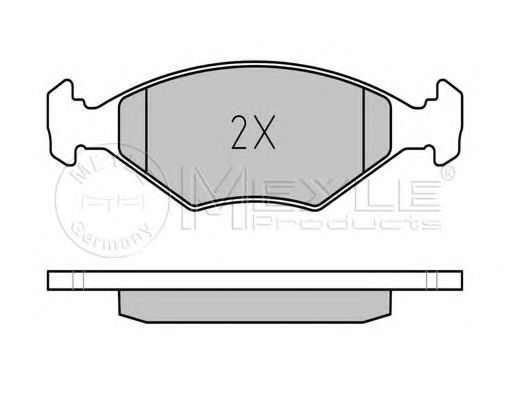 MEYLE - 025 237 7518 - Комплект тормозных колодок, дисковый тормоз (Тормозная система)