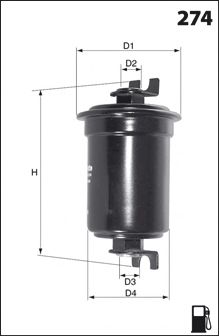 MECAFILTER - ELE6050 - Топливный фильтр (Система подачи топлива)