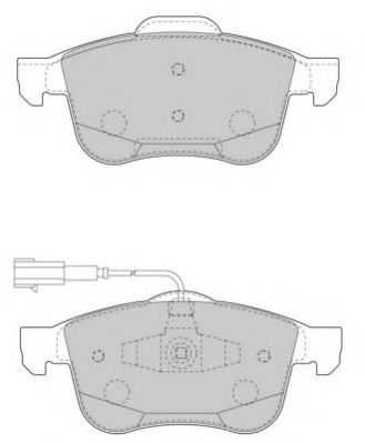 NECTO - FD7503A - Комплект тормозных колодок, дисковый тормоз (Тормозная система)