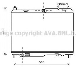 AVA QUALITY COOLING - FD2442 - Радиатор, охлаждение двигателя (Охлаждение)