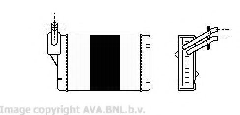 AVA QUALITY COOLING - VW6069 - Теплообменник, отопление салона (Отопление / вентиляция)