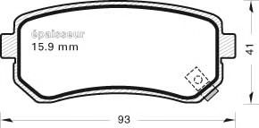 MGA - 810 - Комплект тормозных колодок, дисковый тормоз (Тормозная система)