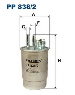 FILTRON - PP838/2 - Топливный фильтр (Система подачи топлива)