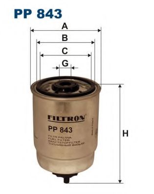 FILTRON - PP843 - Топливный фильтр (Система подачи топлива)