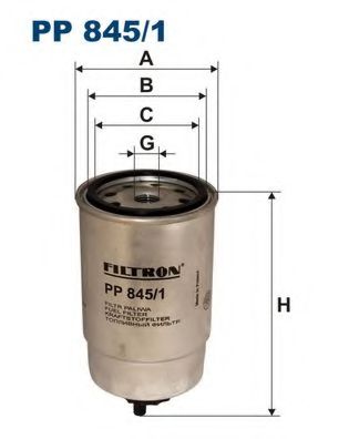 FILTRON - PP845/1 - Топливный фильтр (Система подачи топлива)