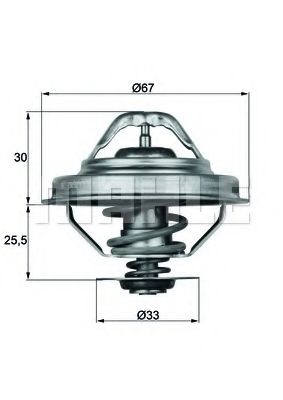 MAHLE ORIGINAL - TX 28 92D - Термостат, охлаждающая жидкость (Охлаждение)