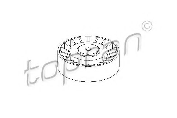 TOPRAN - 107 336 - Паразитный / ведущий ролик, поликлиновой ремень (Ременный привод)