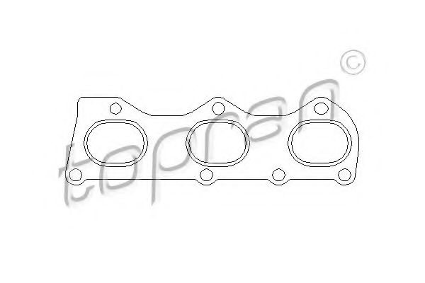 TOPRAN - 112 393 - Прокладка, выпускной коллектор (Головка цилиндра)