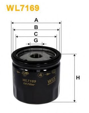 WIX FILTERS - WL7169 - Масляный фильтр (Смазывание)