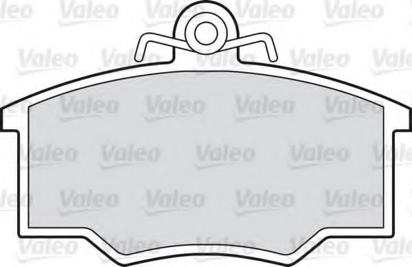 VALEO - 598205 - Комплект тормозных колодок, дисковый тормоз (Тормозная система)