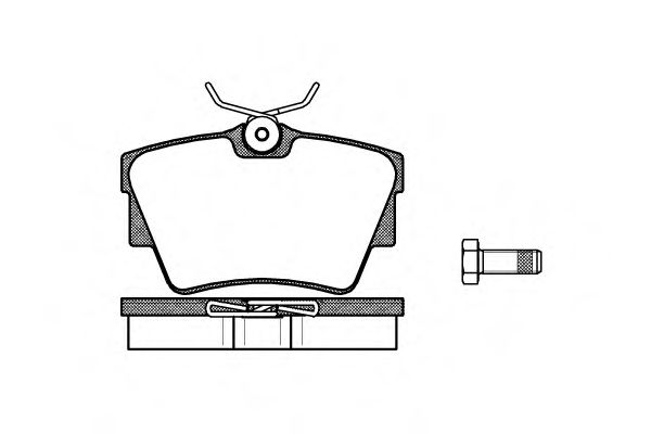 WOKING - P4913.30 - Комплект тормозных колодок, дисковый тормоз (Тормозная система)