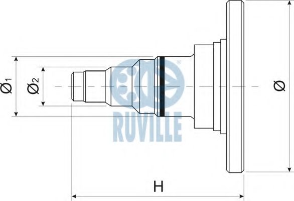 RUVILLE - 415401 - Поворотный кулак, подвеска колеса (Подвеска колеса)