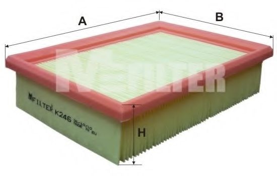 MFILTER - K 246 - Воздушный фильтр (Система подачи воздуха)