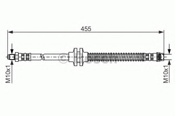 BOSCH - 1 987 476 126 - Тормозной шланг (Тормозная система)