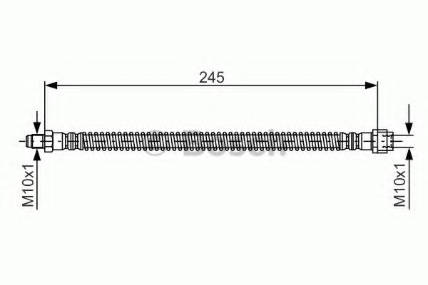 BOSCH - 1 987 476 950 - Тормозной шланг (Тормозная система)