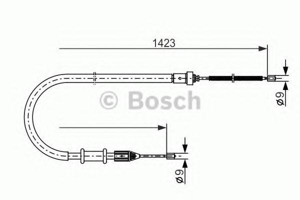 BOSCH - 1 987 477 632 - Трос, стояночная тормозная система (Тормозная система)