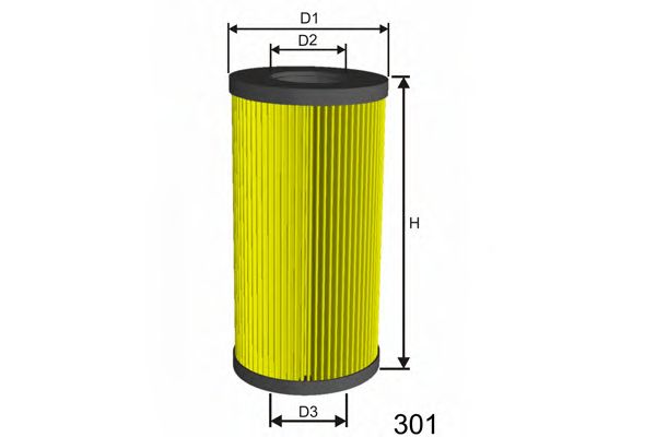 MISFAT - L116 - Масляный фильтр (Смазывание)