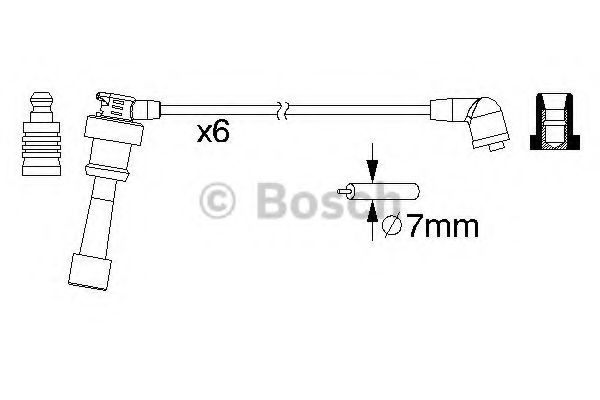 BOSCH - 0 986 357 218 - Комплект проводов зажигания (Система зажигания)