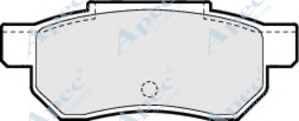 APEC BRAKING - PAD587 - Комплект тормозных колодок, дисковый тормоз (Тормозная система)