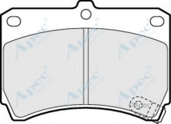 APEC BRAKING - PAD684 - Комплект тормозных колодок, дисковый тормоз (Тормозная система)