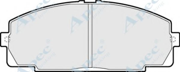 APEC BRAKING - PAD835 - Комплект тормозных колодок, дисковый тормоз (Тормозная система)