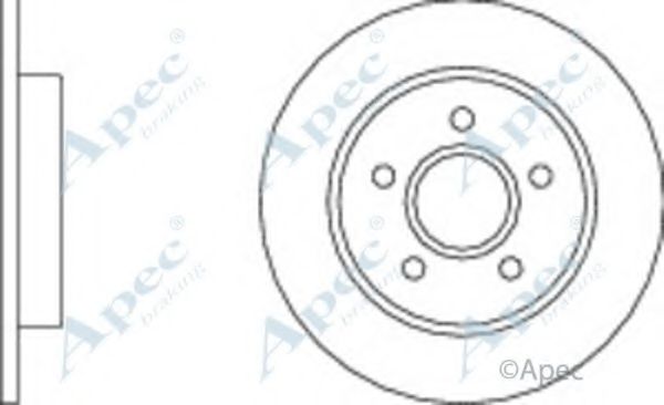 APEC BRAKING - DSK2231 - Тормозной диск (Тормозная система)