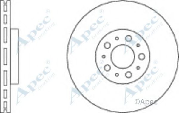 APEC BRAKING - DSK2250 - Тормозной диск (Тормозная система)