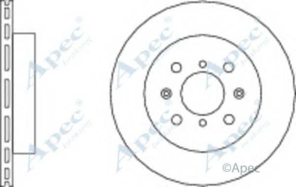 APEC BRAKING - DSK2265 - Тормозной диск (Тормозная система)