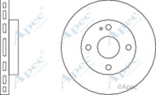 APEC BRAKING - DSK231 - Тормозной диск (Тормозная система)