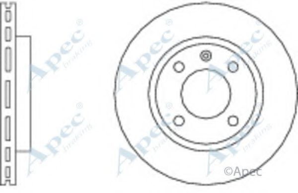 APEC BRAKING - DSK116 - Тормозной диск (Тормозная система)