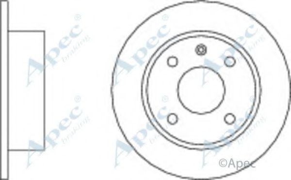 APEC BRAKING - DSK123 - Тормозной диск (Тормозная система)