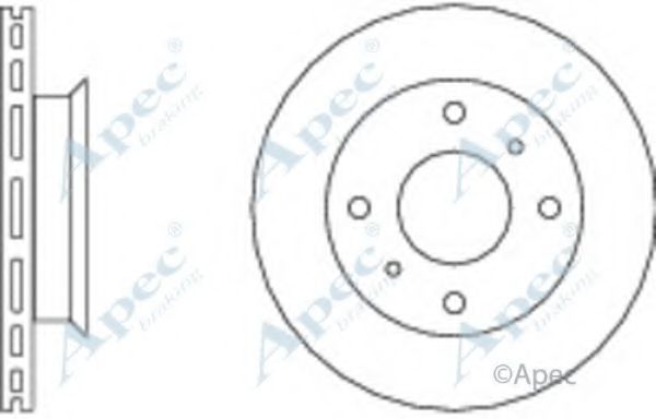 APEC BRAKING - DSK164 - Тормозной диск (Тормозная система)