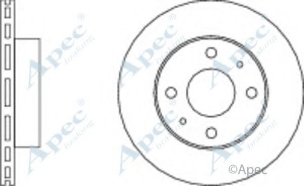 APEC BRAKING - DSK2055 - Тормозной диск (Тормозная система)