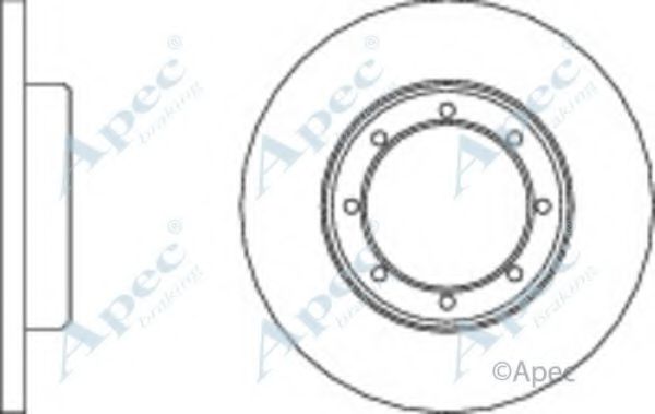 APEC BRAKING - DSK2865 - Тормозной диск (Тормозная система)