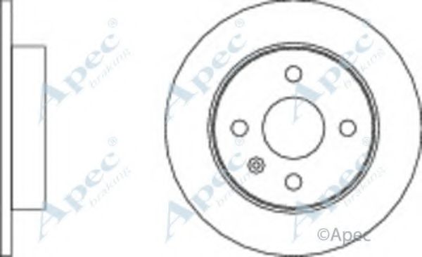 APEC BRAKING - DSK297 - Тормозной диск (Тормозная система)