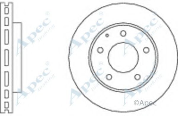 APEC BRAKING - DSK524 - Тормозной диск (Тормозная система)