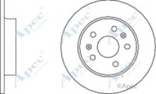APEC BRAKING - DSK707 - Тормозной диск (Тормозная система)