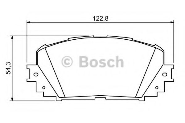 BOSCH - 0 986 494 196 - Комплект тормозных колодок, дисковый тормоз (Тормозная система)