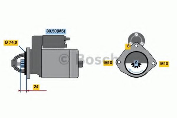 BOSCH - 0 001 115 045 - Стартер (Система стартера)