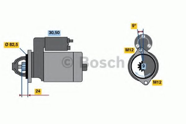 BOSCH - 0 986 013 140 - Стартер (Система стартера)